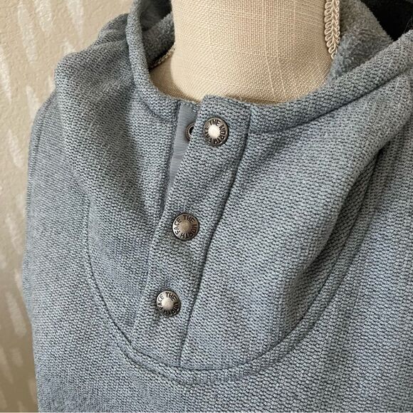 North Face Blue Button Hoodie Size Medium - Picture 7 of 7